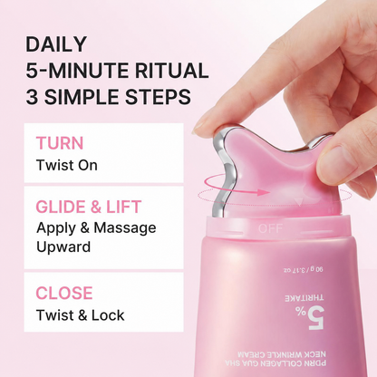 Peachlife PDRN Collagen Gua Sha Neck Cream