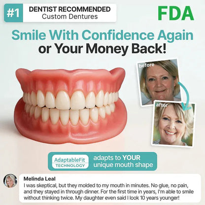 🌎Ends Today: 70% OFF! ⏰Cavebit™ Medical Full Denture with Strong Suctiond🦷Manufactured in FDA-registered facilities